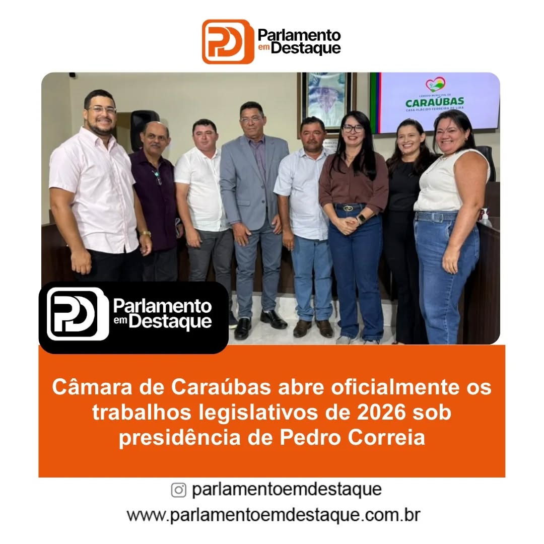 A Câmara Municipal de Vereadores de Caraúbas realizou, nesta terça-feira 03/02, a 1ª se...