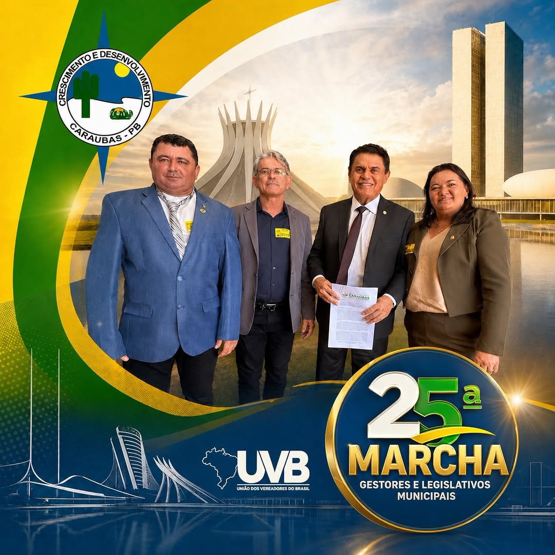 Mais trabalho por Caraúbas! ✅