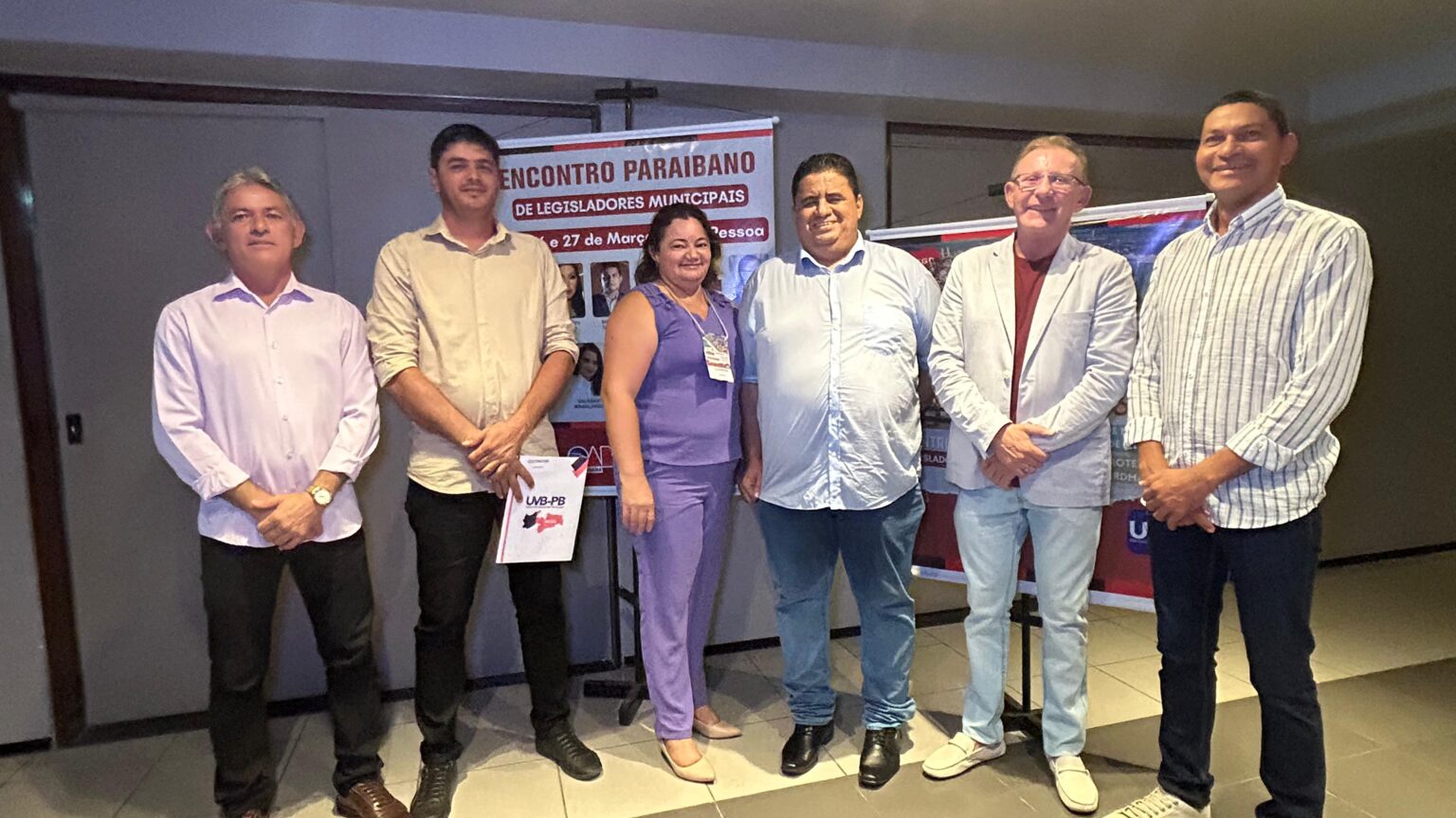 Vereadores representam a Câmara de Caraúbas no Encontro Paraibano de Legisladores Municipais