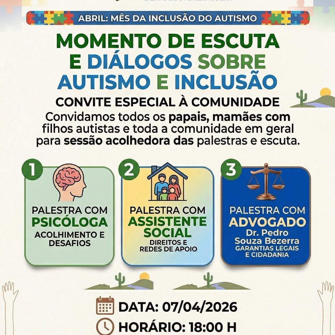 Câmara de Caraúbas promove Sessão Especial sobre Autismo e Inclusão